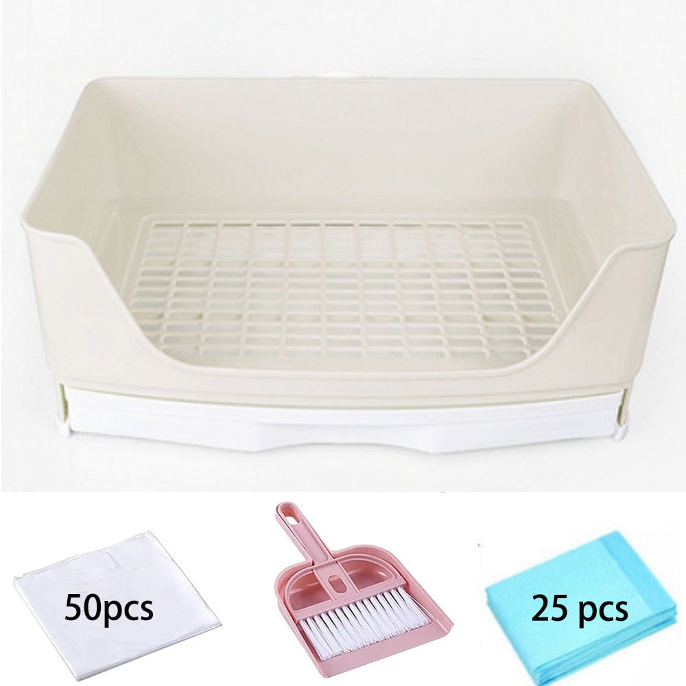 Large Rabbit Toilet Box Trainer Corner Tray Litter with Drawer