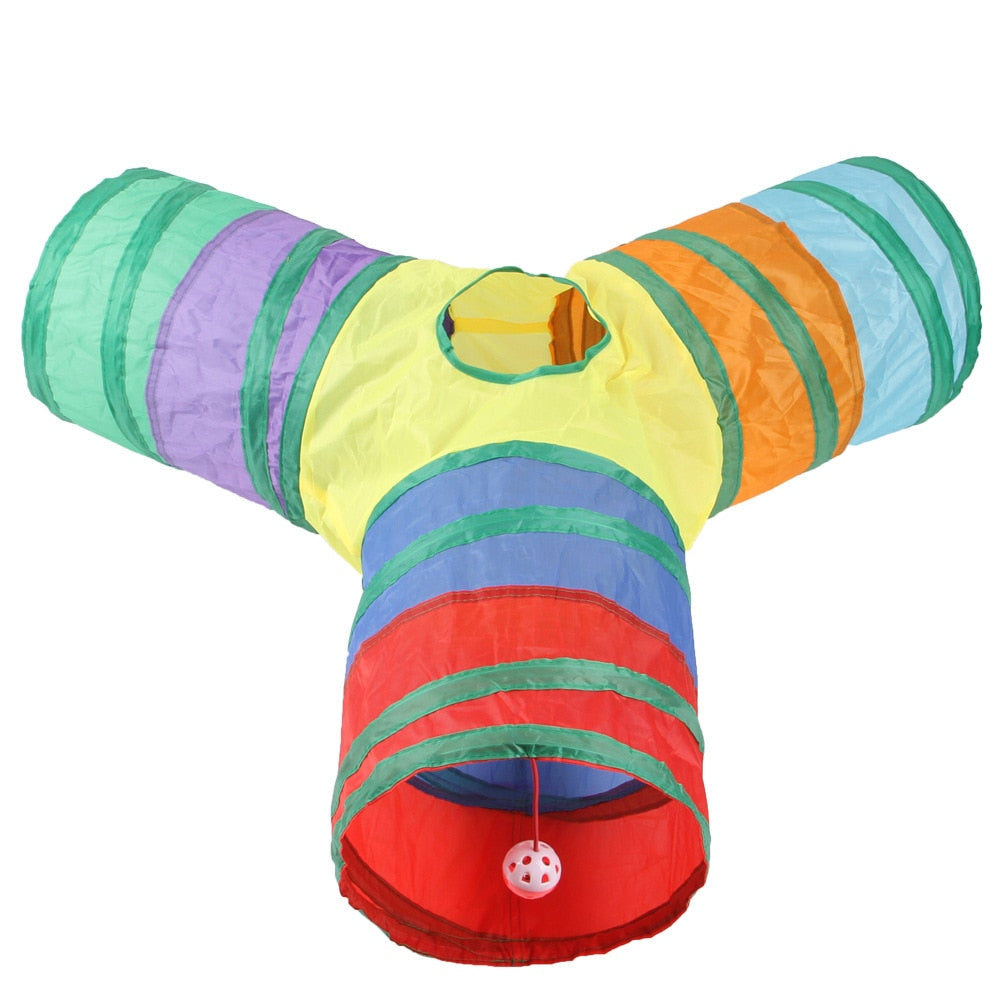 Cats Fold-able Tunnel Interactive Fun Toy