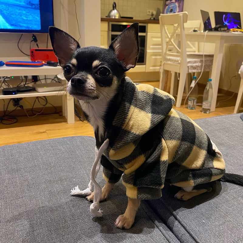 Winter Warm Dog Clothes Soft Wool Hoodies For Small Dogs