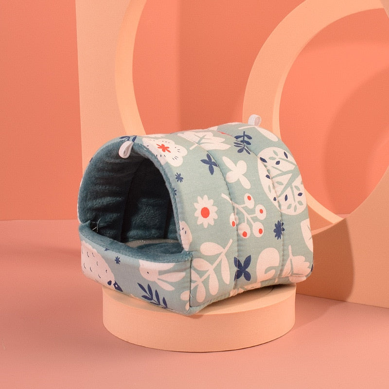 Mini Soft Animal Hammock/Nest Cushion House/Cave For Hamsters And Other Small Rodents