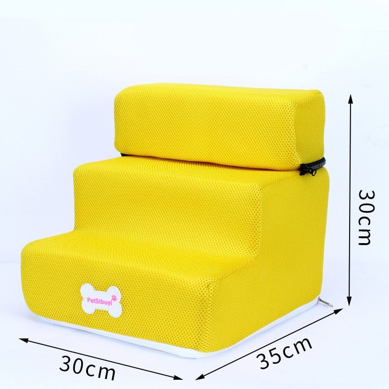 Dog Stairs 3 Steps Stairs for Small Dog or Cat Anti-slip Removable