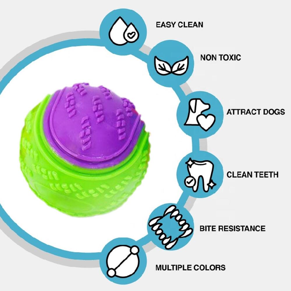 Strong Rubber Durable Bouncy Chew Ball Bite Resistant Sound Toy