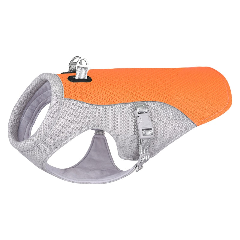 Summer Dog Cooling Vest Harness Reflective Quick Release Cool Jacket