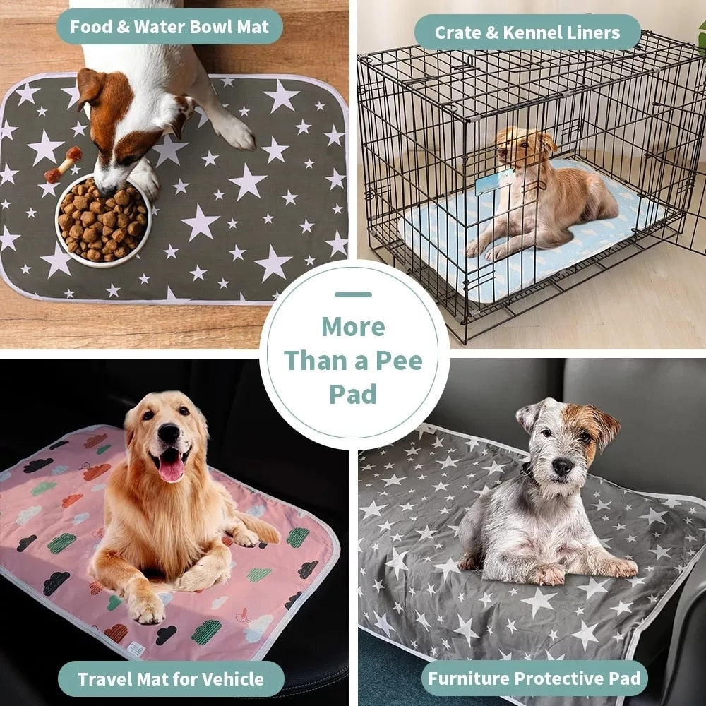 Washable Dog Puppy Training Pee Pads Reusable Large Super Matt