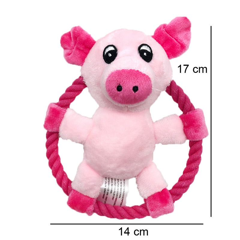 Funny Toy Animal Chews For Dogs and Puppies with Squeaker