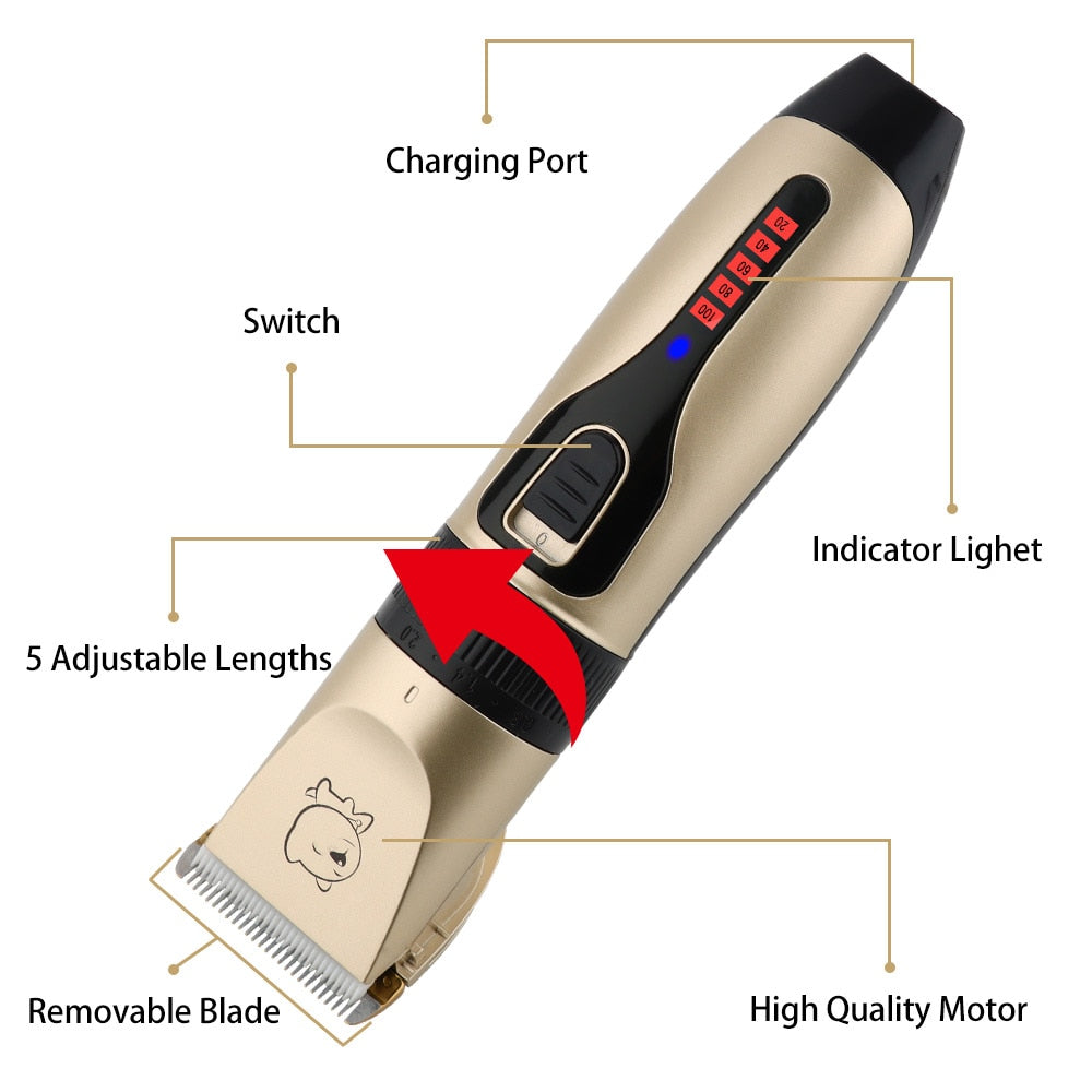 Electric Dog Clippers Professional Pet Hair Trimmer