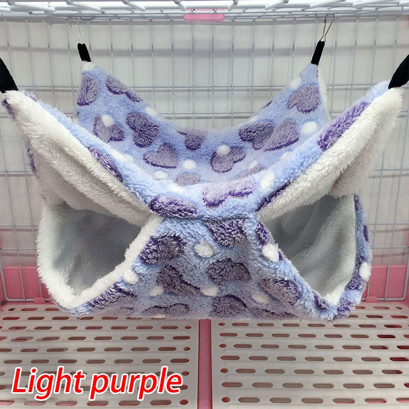 Double Layered Sleeping Hammock For Hamsters And Other Small Rodents