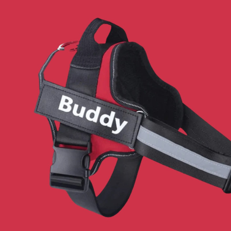 Personalised Dog Harness Reflective Breathable Adjustable for NO PULL Training