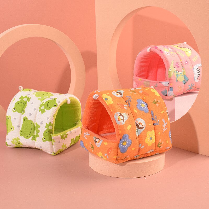 Mini Soft Animal Hammock/Nest Cushion House/Cave For Hamsters And Other Small Rodents