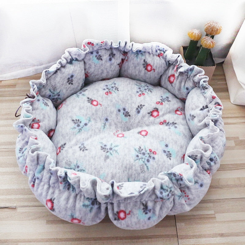 Round Cat Bed Cushion Warm Washable Sofa Soft for Sleeping