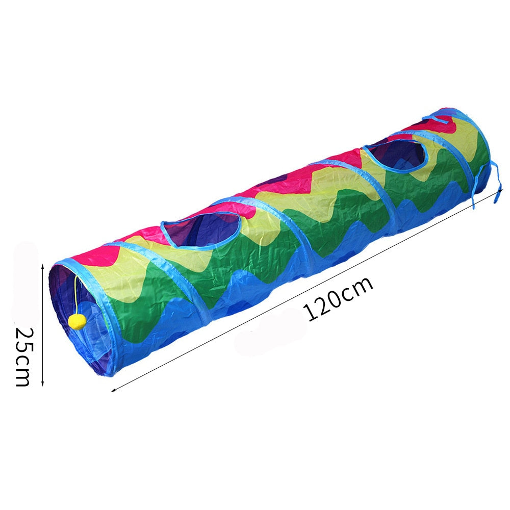 Cats Fold-able Tunnel Interactive Fun Toy