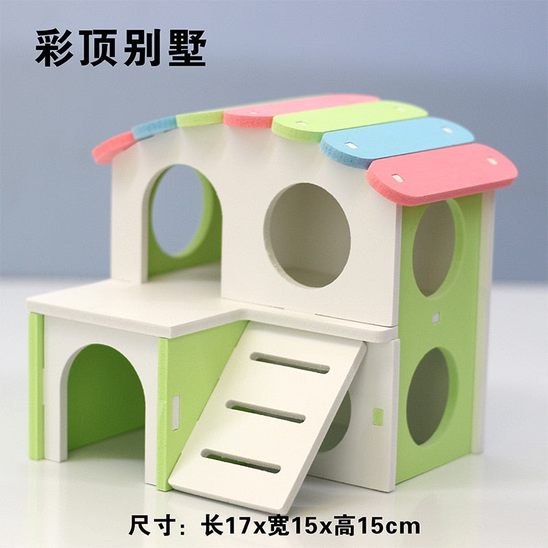 Rodent House And Climbing Accessories(Suitable for all cages)