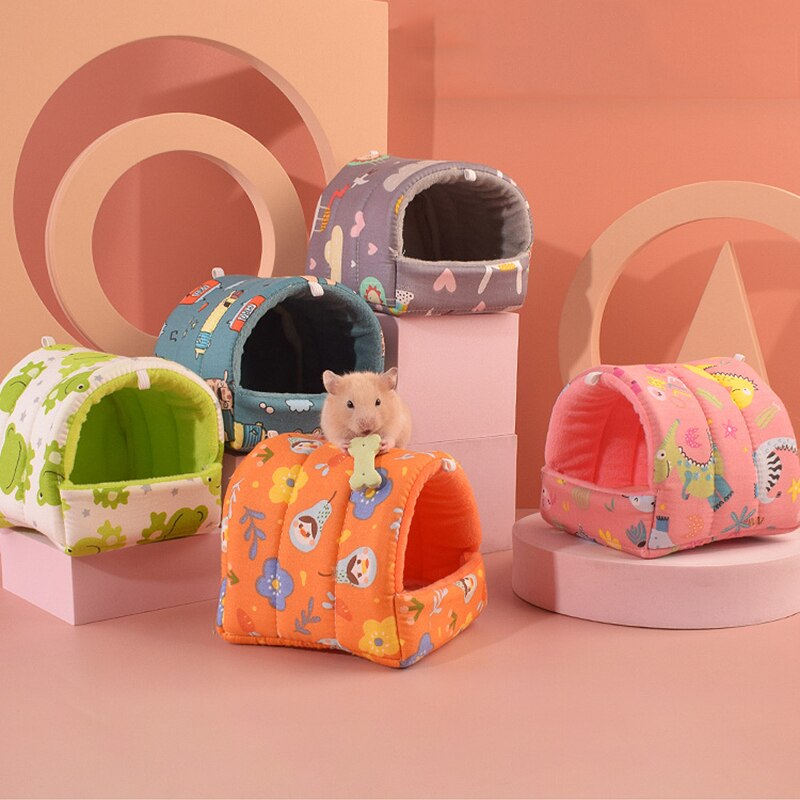 Mini Soft Animal Hammock/Nest Cushion House/Cave For Hamsters And Other Small Rodents