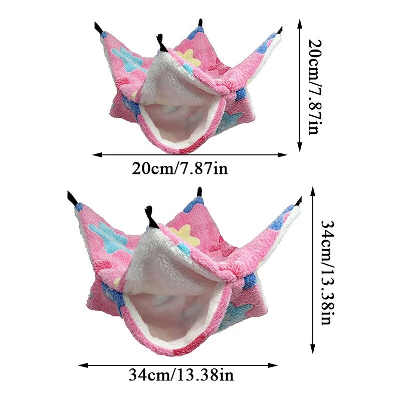Double Layered Sleeping Hammock For Hamsters And Other Small Rodents