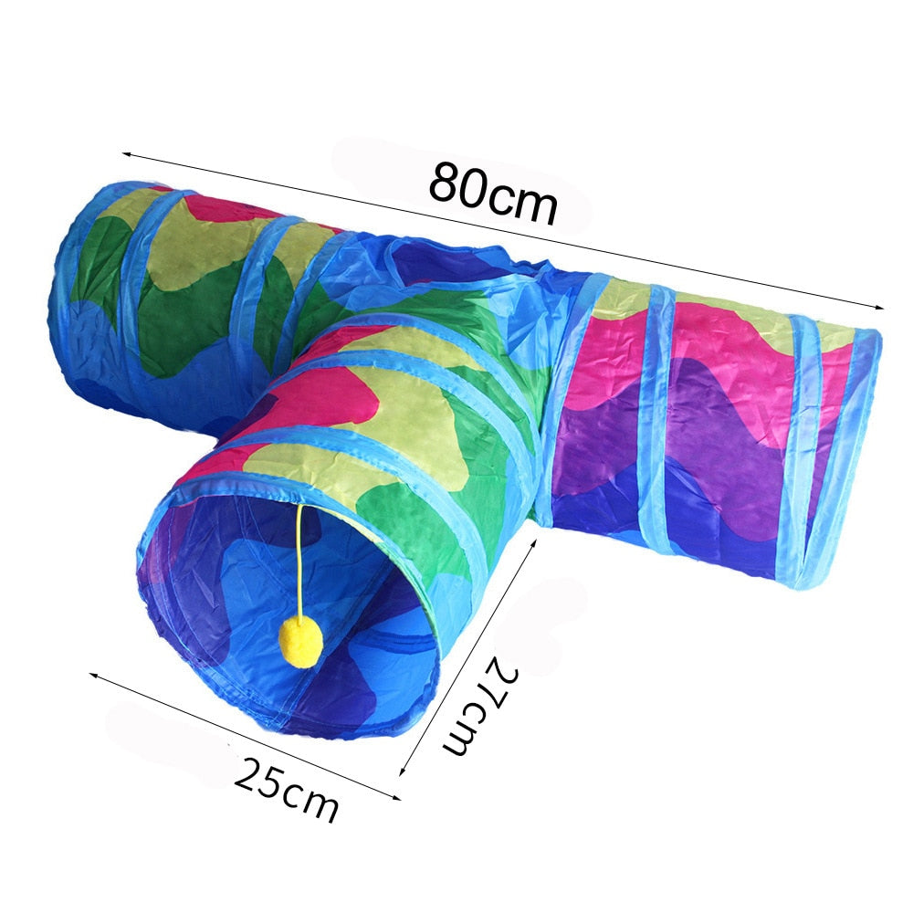 Cats Fold-able Tunnel Interactive Fun Toy