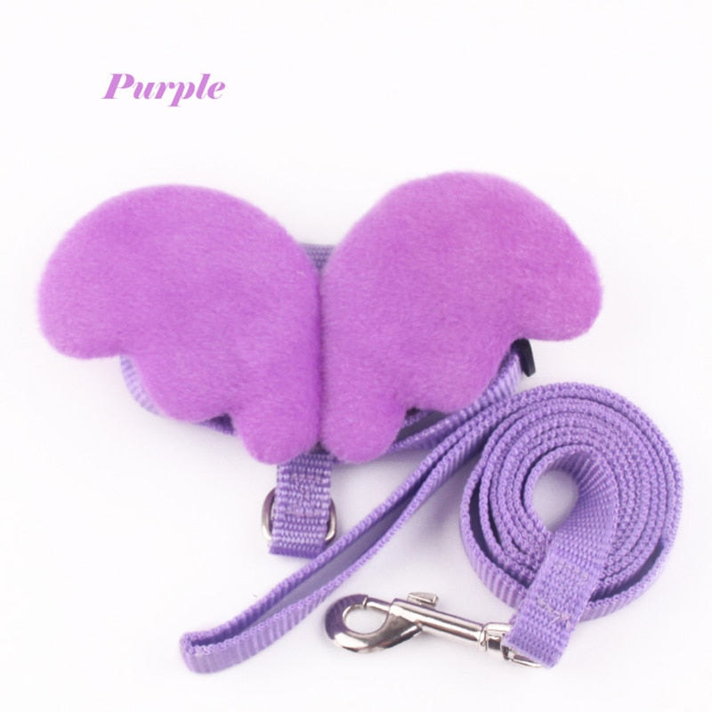 Cute Angel Wing Personalised Harness and Lead for Cats, Rabbits & Small pets