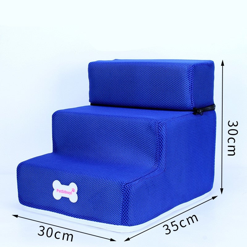 Dog Stairs 3 Steps Stairs for Small Dog or Cat Anti-slip Removable