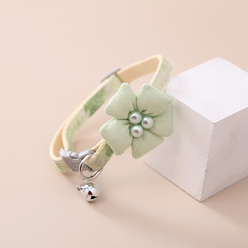 Cat Collar Adjustable Bow Tie/Flower with Safety Button