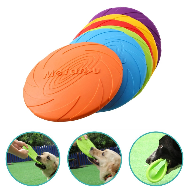 Dog Flying Disk Toy Silicone Material Environmentally Friendly Anti-Chew