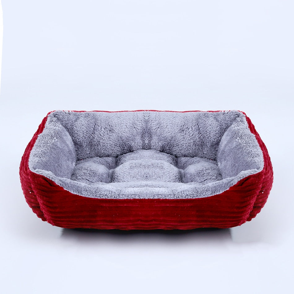 Plush Medium/Small Dog Calming Dog Bed