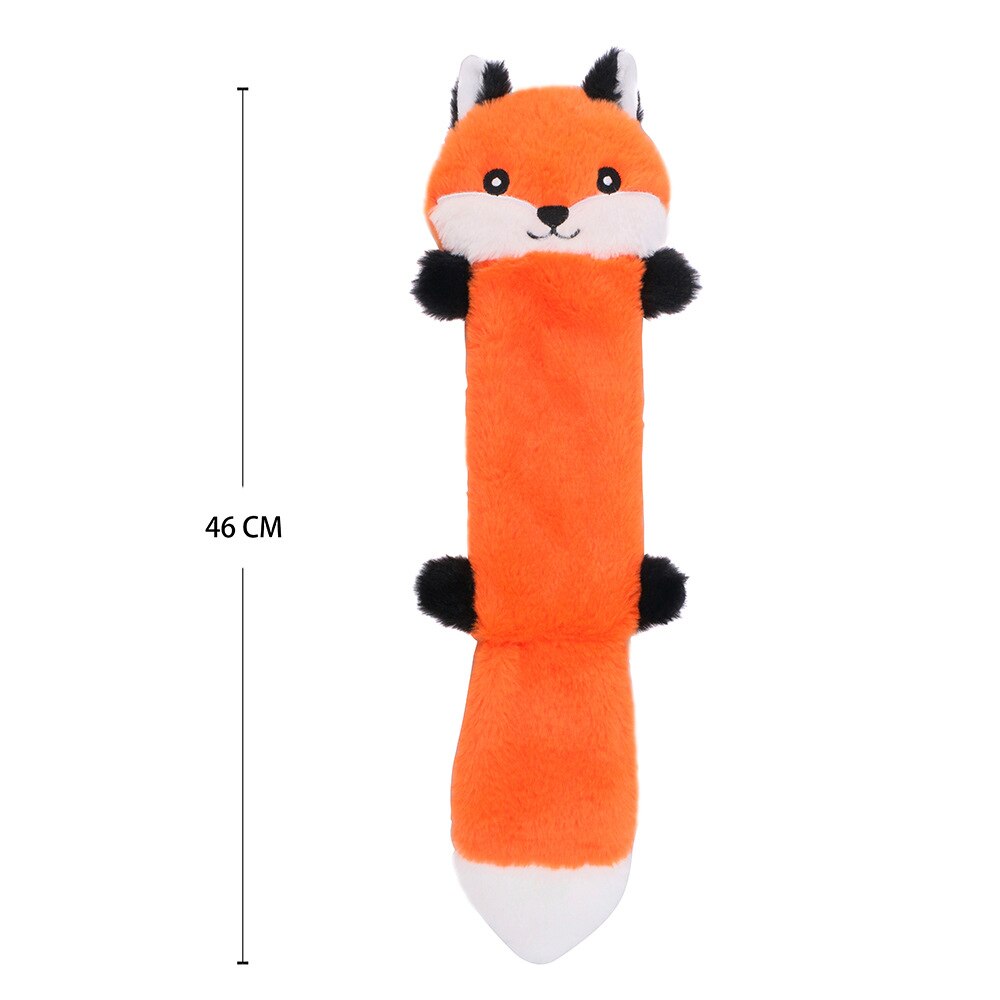 Cute Plush Toys with Squeak Wolf Rabbit Dog Chew
