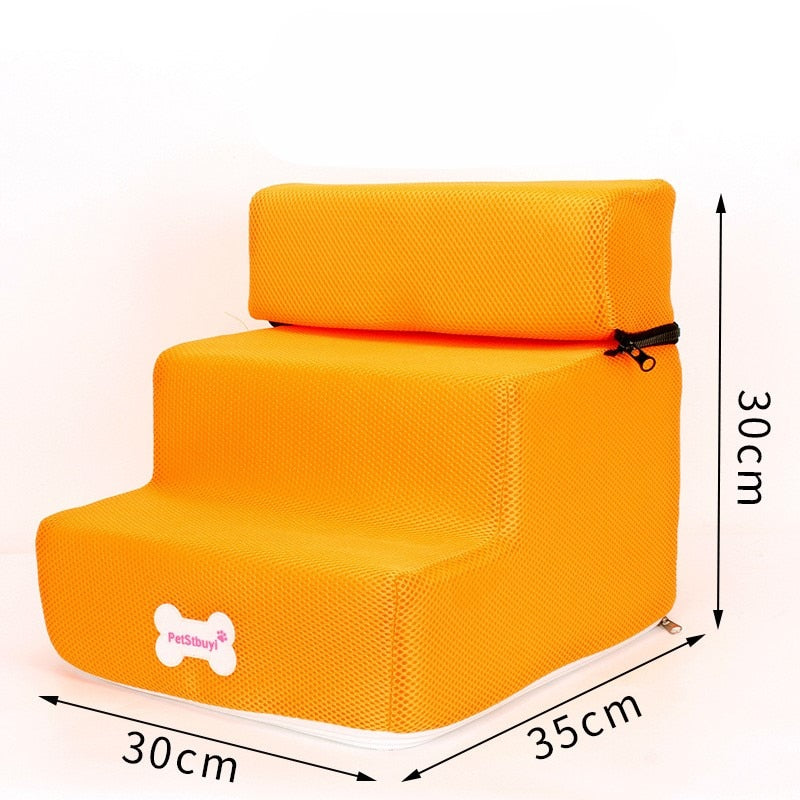 Dog Stairs 3 Steps Stairs for Small Dog or Cat Anti-slip Removable