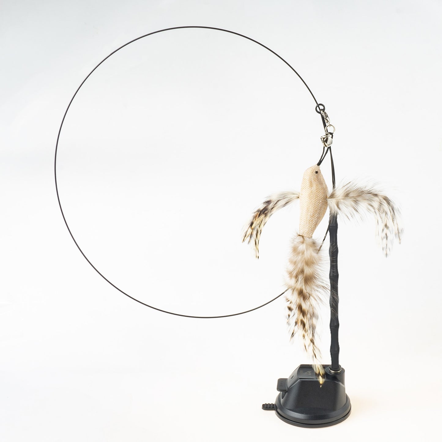 Hand free Bird/Feather Cat Wand with Bell & Powerful Suction Cup