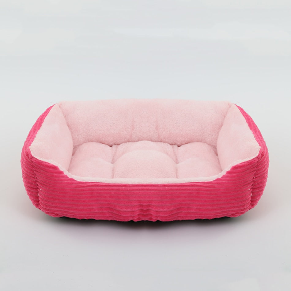 Plush Medium/Small Dog Calming Dog Bed