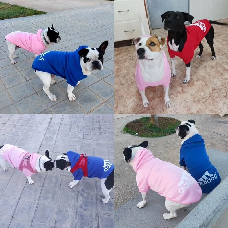 Soft Fleece Dogs Sports Wear Hoodies Warm Sweatshirt
