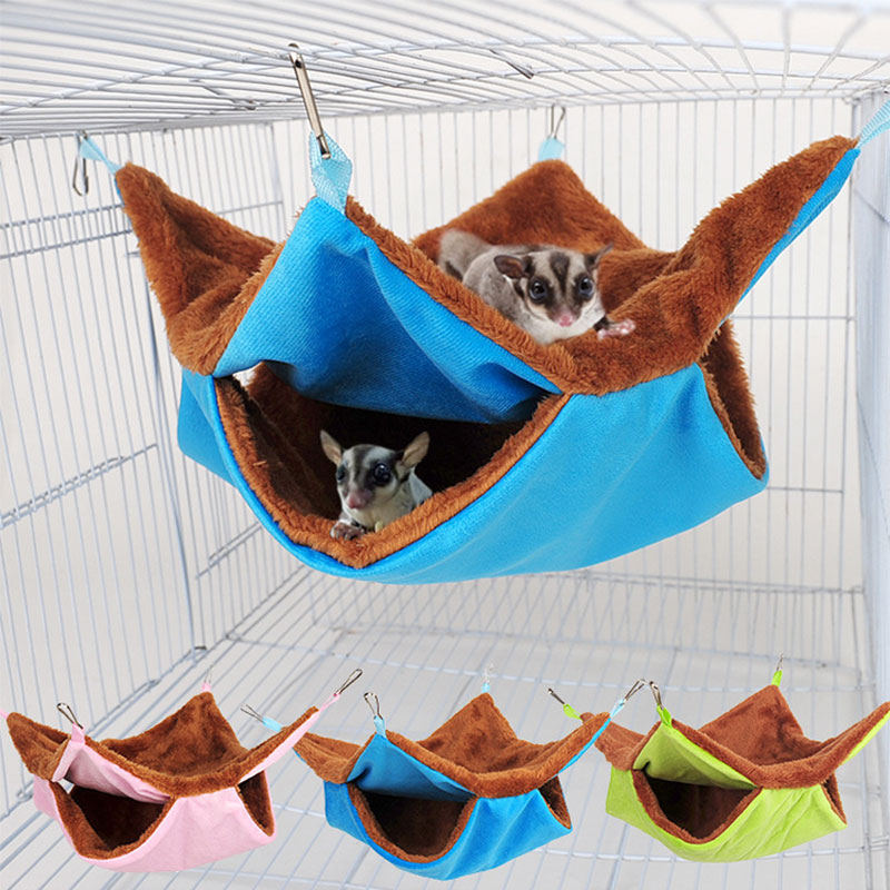 Winter Pet Hammock Double Layer Thick Plush Nest
