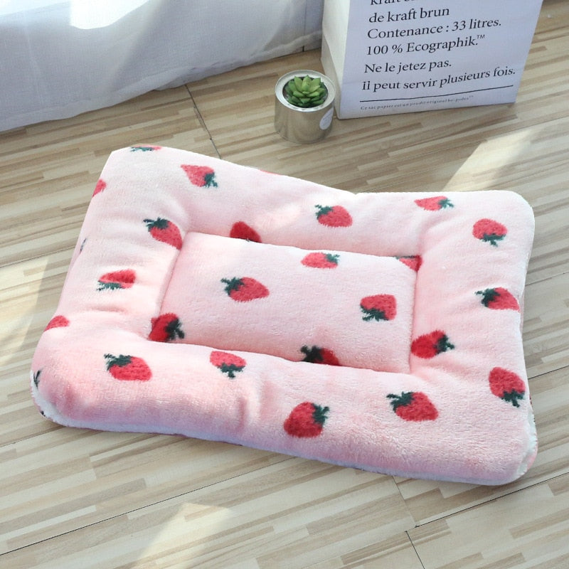 Soft Bed Mats Short Plush Pet Sleeping Bed Mats for Cats & Small Dogs