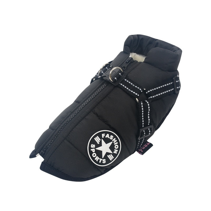 Dog Jacket With Harness Warm & Waterproof