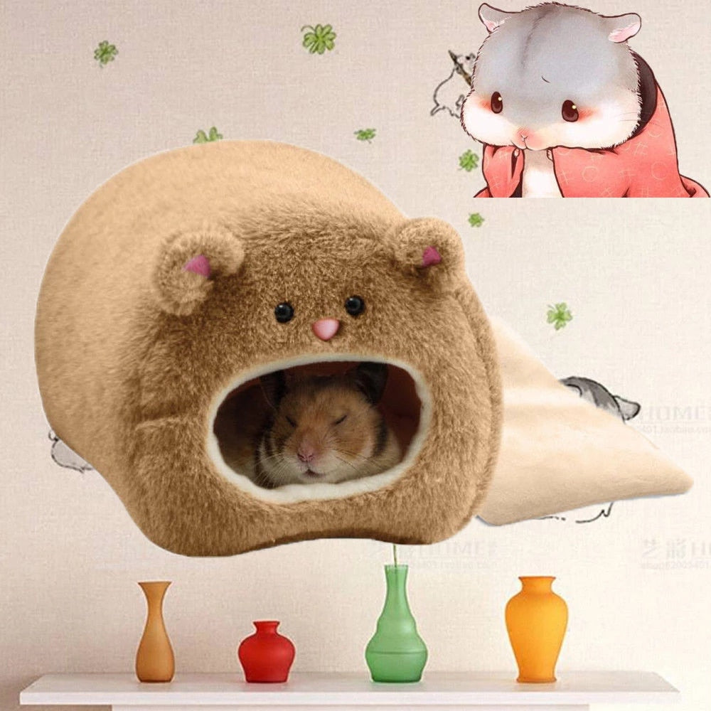 Soft Warm Bed House Hanging Nest & Mat for Hamsters and Other Small Rodents