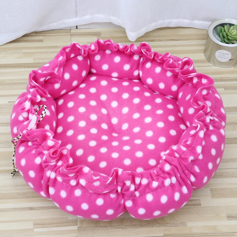 Round Cat Bed Cushion Warm Washable Sofa Soft for Sleeping