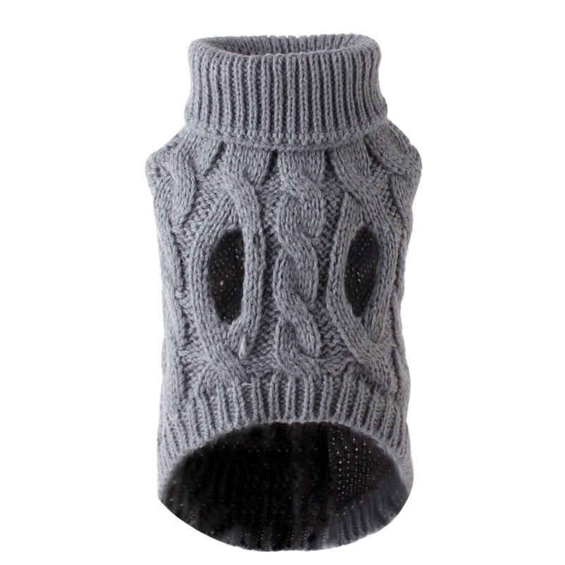 Dog Sweaters for Small Medium Dogs Winter Warm Soft Knit Turtleneck
