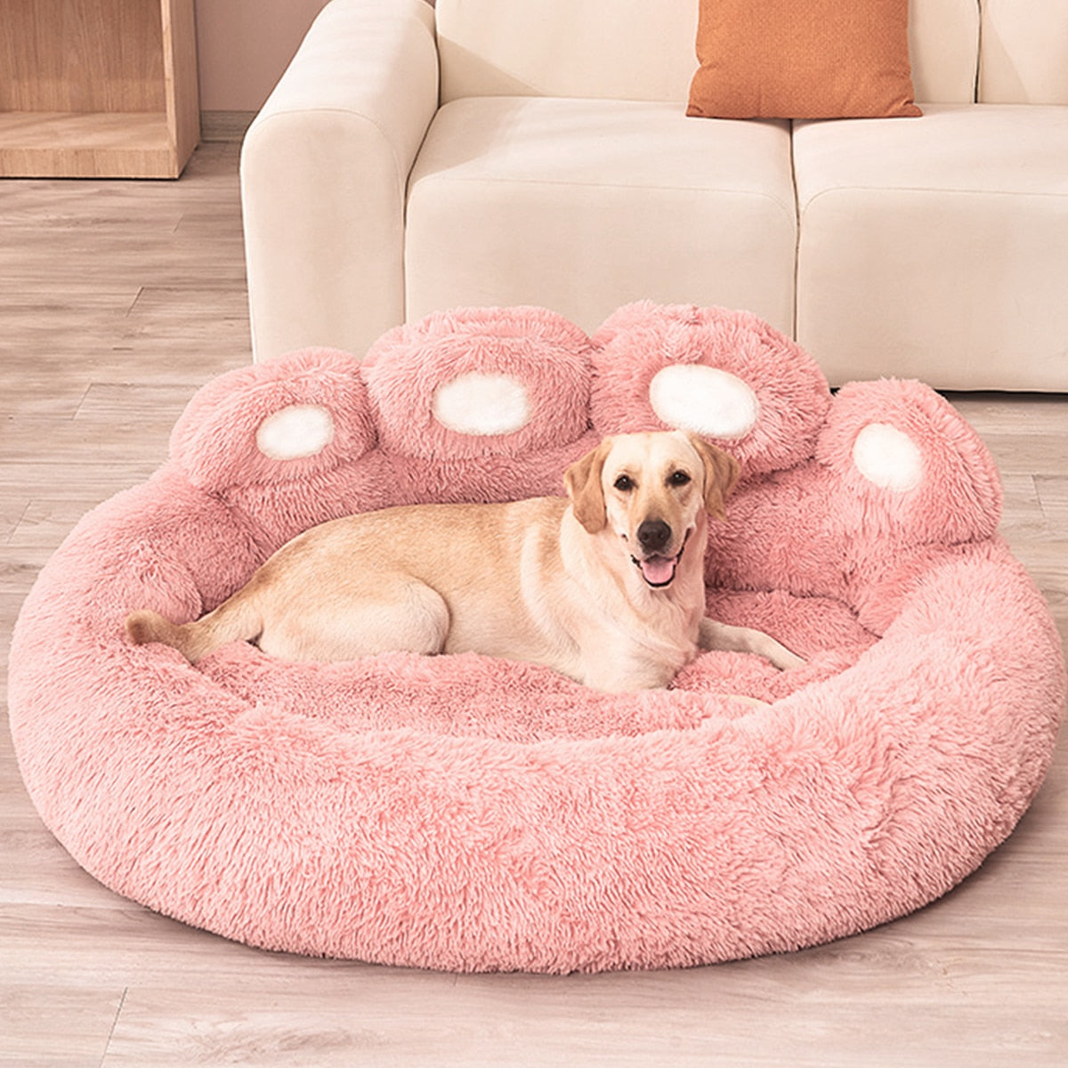 Dog Warm Large Dog Bed Washable Plush Basket