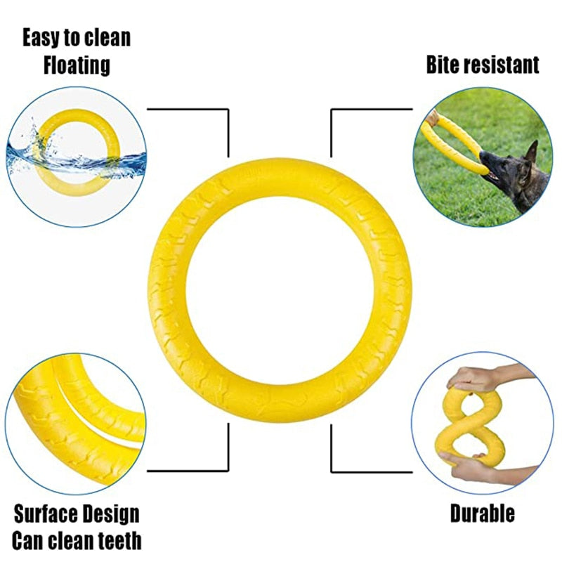 Flying Discs Ring Puller Toys Dogs Bite Resistant Chew Ball