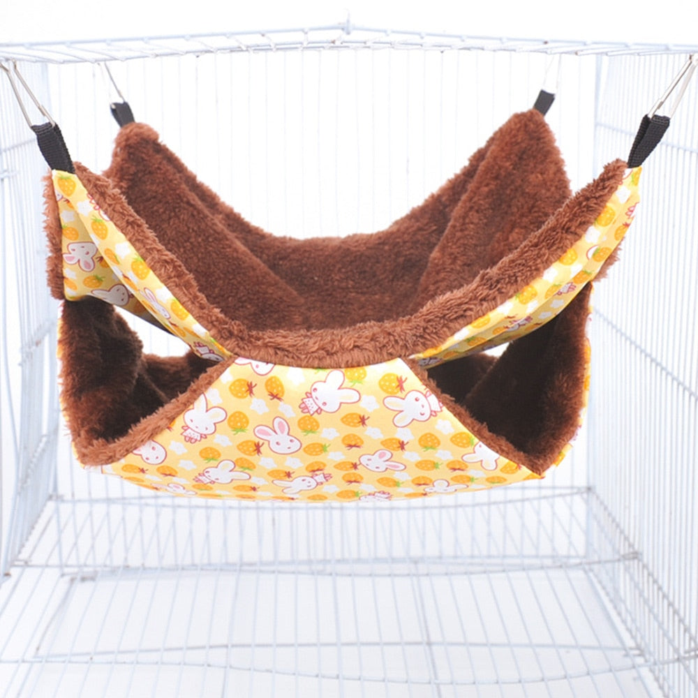 Winter Pet Hammock Double Layer Thick Plush Nest