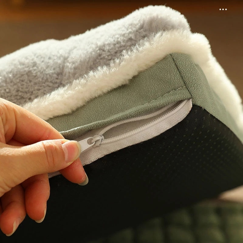 Warm Dog Mat/Luxury Sofa for Small Medium Dogs Removable Cover Washable