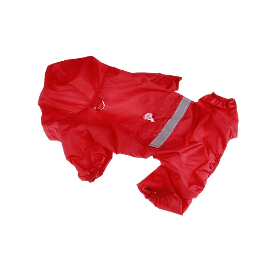 Dog Rain Coat Waterproof Jacket for Outdoor Rain Wear with Hood