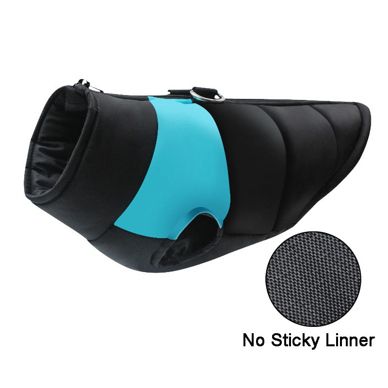 Padded Winter Warm Dog Waterproof Zipper Jacket