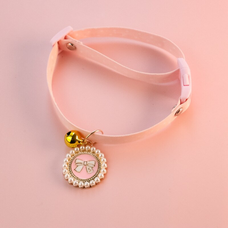 Adjustable Cat Collar(Includes a pendant, safety buckle & bells)