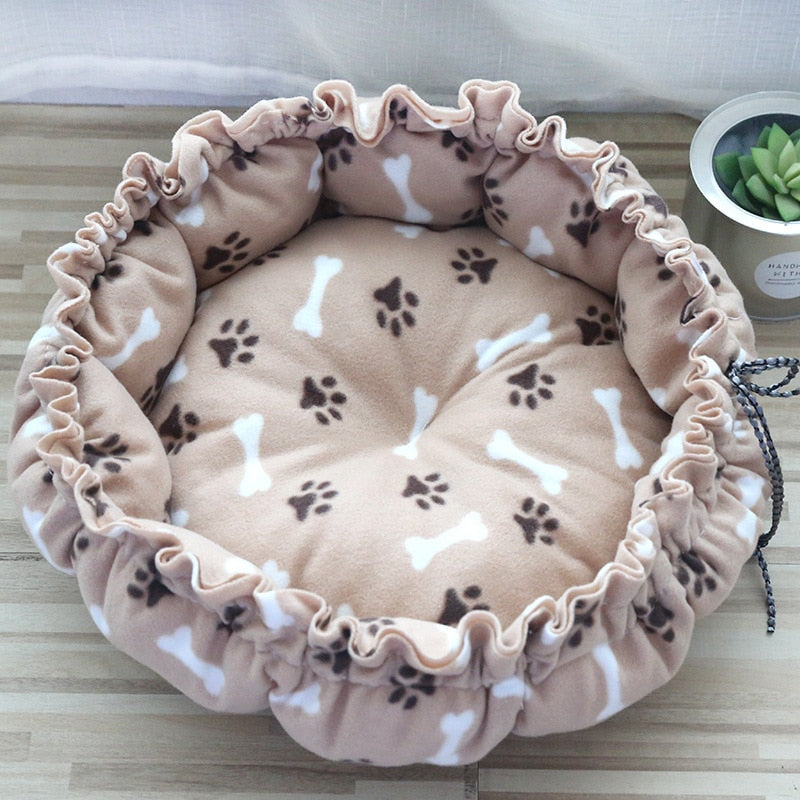 Round Cat Bed Cushion Warm Washable Sofa Soft for Sleeping