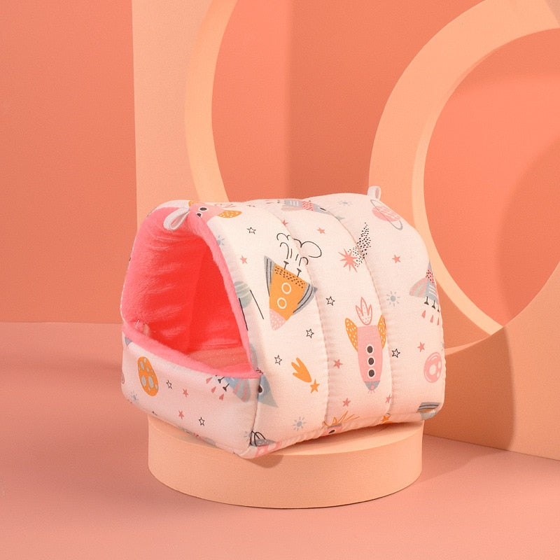 Mini Soft Animal Hammock/Nest Cushion House/Cave For Hamsters And Other Small Rodents