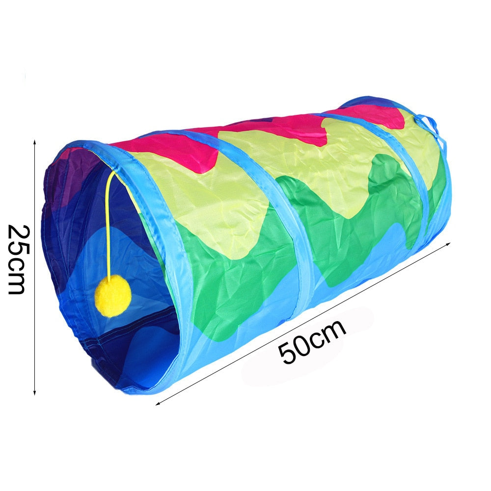 Cats Fold-able Tunnel Interactive Fun Toy