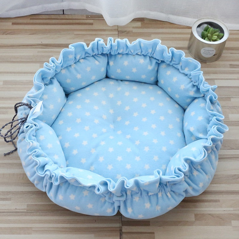 Round Cat Bed Cushion Warm Washable Sofa Soft for Sleeping