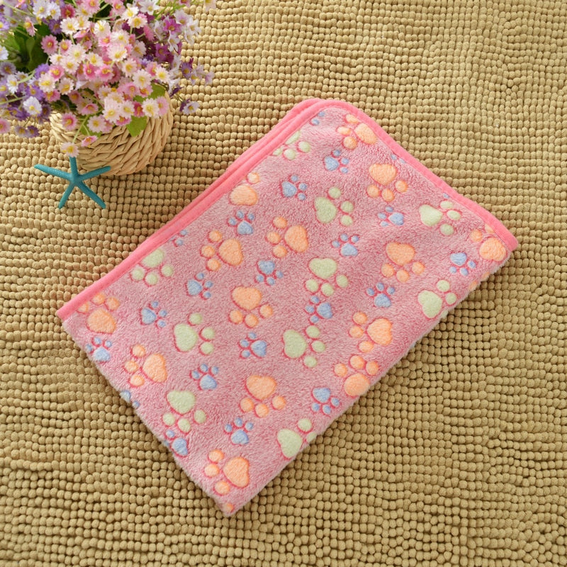 Small Pet Soft Warm Fleece Blanket