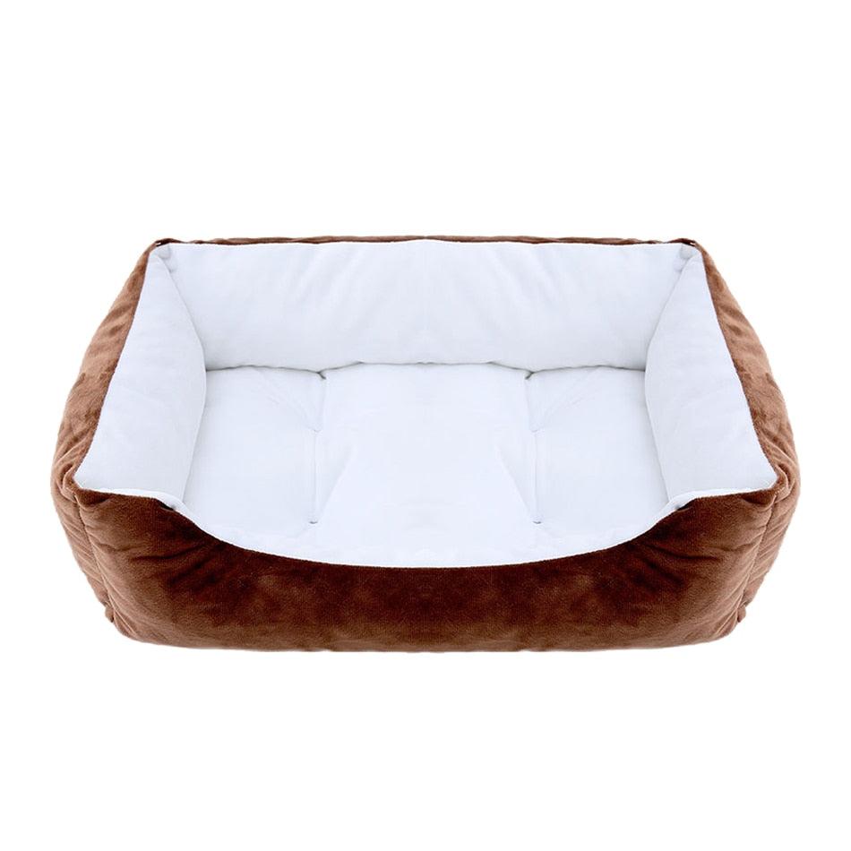 Plush Medium/Small Dog Calming Dog Bed