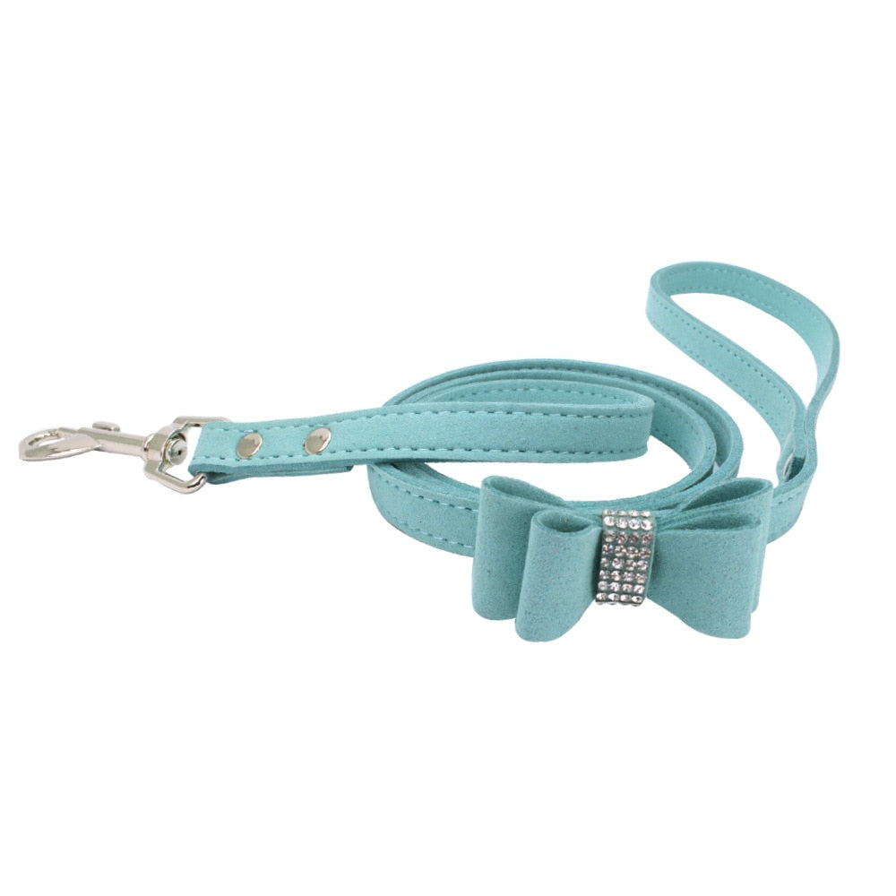 Rhinestone Bow Harness & Leads for Small Dogs & Cats