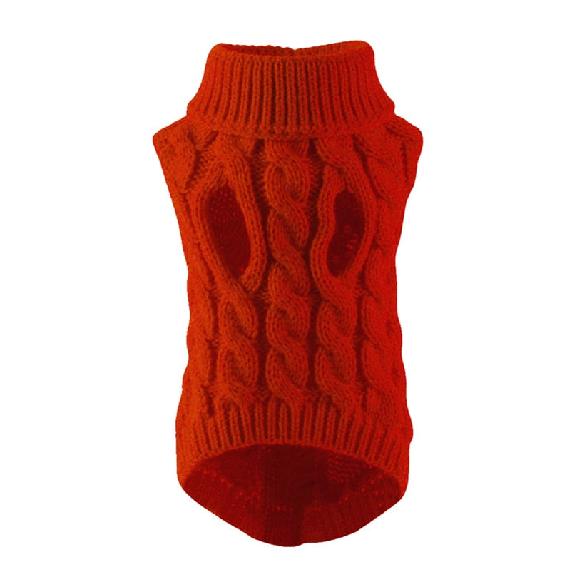 Dog Sweaters for Small Medium Dogs Winter Warm Soft Knit Turtleneck